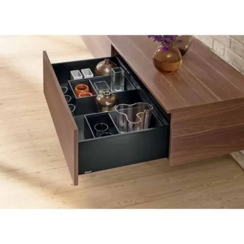BLUM LEGRABOX STRANICA ZA VIS. C CRNA 500MM SET