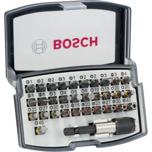 Bosch 32-delni set bitova sa brzo izmenljivim nosačem