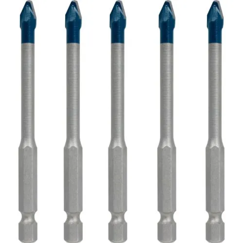 Bosch Expert HEX-9 5-delni set burgija za tvrde pločice 6 mm