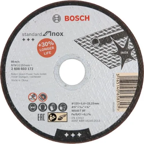 Bosch ploča rezna ravna za inox standard 125x1,6mm