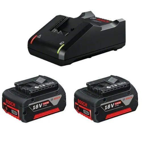Bosch starter set GAL 18v-40 + 18v 2x4,0Ah