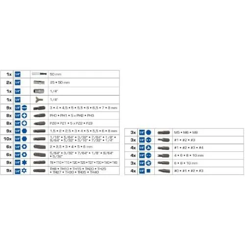 Brilliant tools set bitova 100 delni