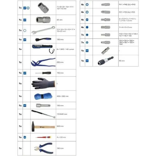 Brilliant tools set univerzalnih alata u torbi 58 delni
