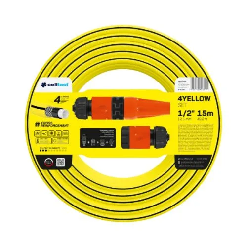 Cellfast set za navodnjavanje 4yellow 1/2 15 m