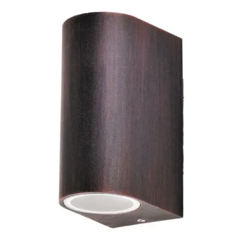 Chile spoljna zidna lampa GU10 2x35W IP44, braon