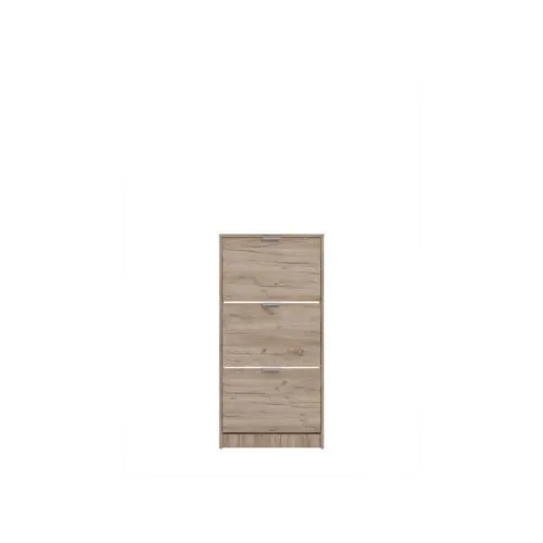Cipelarnik BASE 13 58X18X119CM Sivi hrast