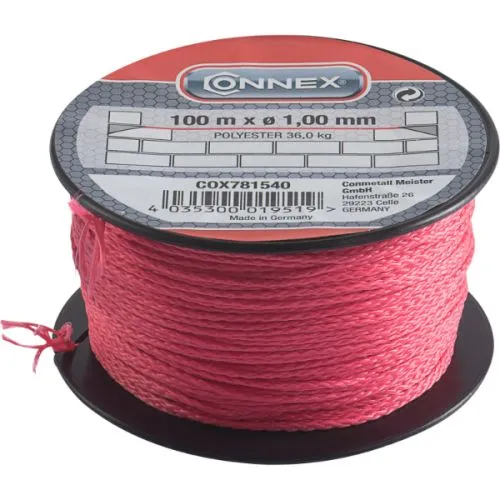 Conmetall višenamenski konopac 1mm x 100m, crveni