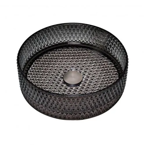 Copen stakleni lavabo nadgradni fi 400x125 mm crni