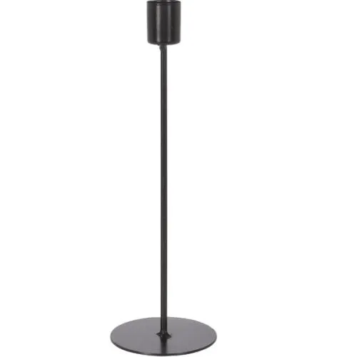 Crni svećnjak 25cm