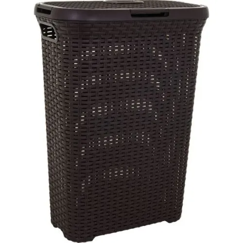 Curver korpa za veš 40l, Ratan, braon