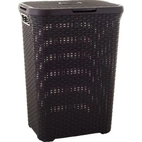 Curver korpa za veš 60l, ratan, braon