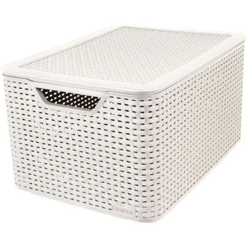 Curver kutija 30l sa poklopcem, ratan 1