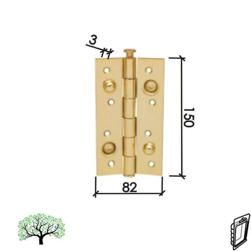 Dabel šarka brodska za vrata sp565 ms x150x82x3 mm dsp