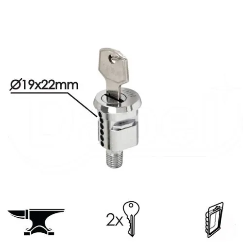 Dabel bravica za metalni orman 2116 hr fi19x22 mm 2k dbp1