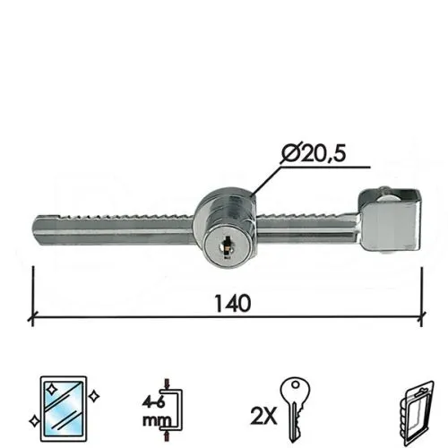 Dabel bravica za staklo 2108 hr fi20,5x140 mm 2k dsp