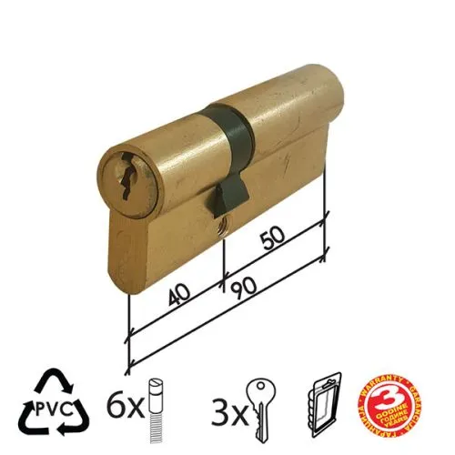Dabel cilindar za vrata cl2036 mat ms 90 mm  (40-50) 3k