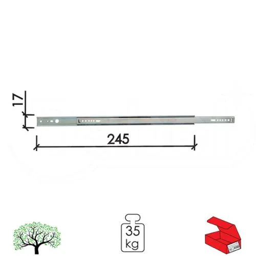 Dabel klizač mikro kl17 znb 246 mm q