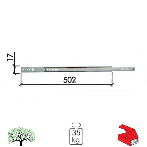 Dabel klizač mikro kl17 znb 502 mm q