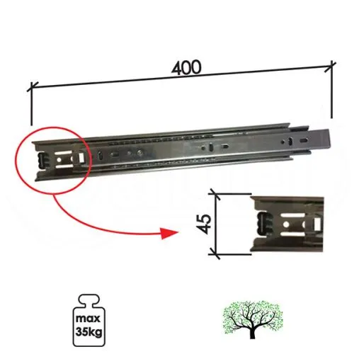 Dabel klizač teleskop kl513 znb 400/45 mm 35kg q