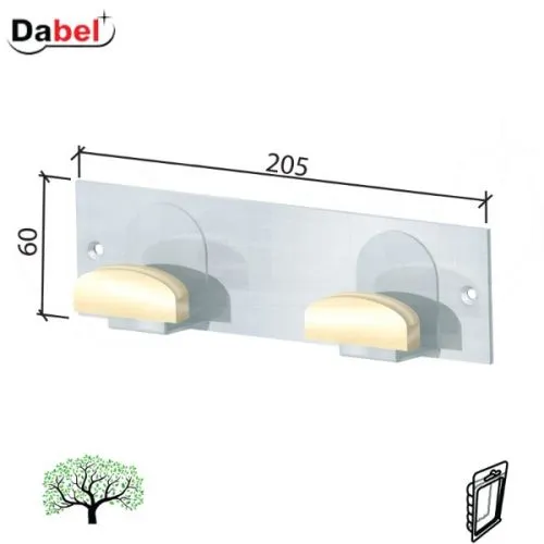 Dabel kuka za kaput 108 zl 205x60 mm dsp