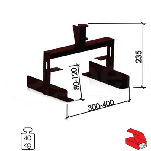 Dabel nosač dvr n400 crna 300-400 mm q