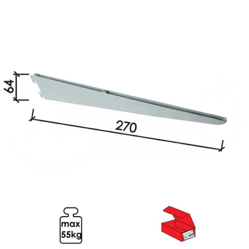 Dabel nosač police modularni n3101 bela 270/64 mm q