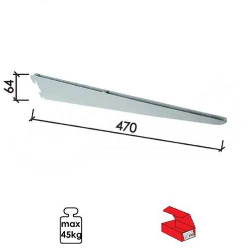 Dabel nosač police modularni n3101 bela 470/64 mm q