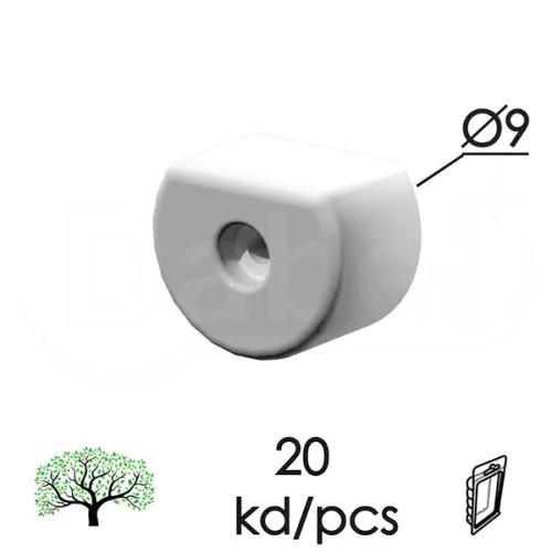 Dabel nosač police npe1 bela 9 mm (20kom) dbp1