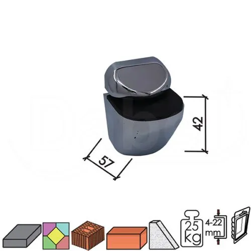 Dabel nosač za stak pol un mat-hr 4-22 mm (2kom) 25kg
