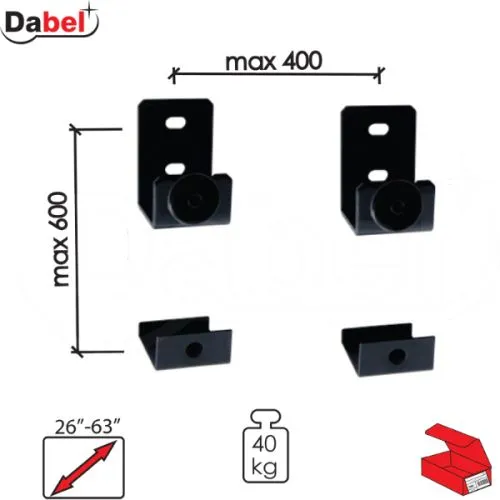Dabel nosač za tv n112 crna 26-63 led/lcd/tv nos 40kg