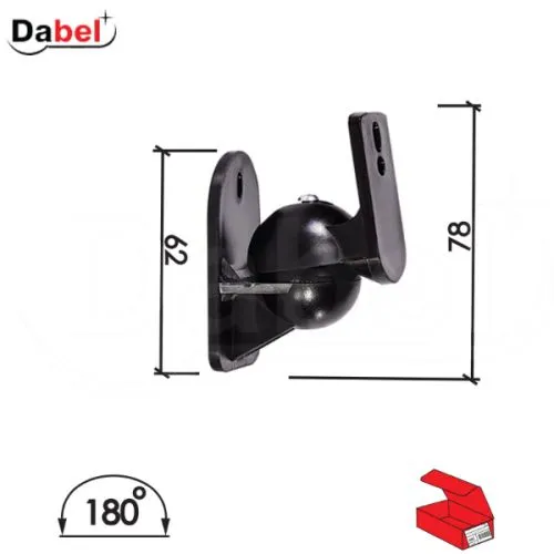 Dabel nosač zvučnika n109 crna 78/62 mm q