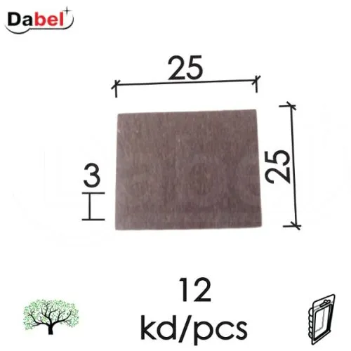 Dabel podloška filc samol. za nam f01 bra 25x25x3 12kom