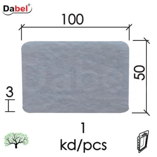 Dabel podloška filc samol. za nameš f01 bela 50x100x3