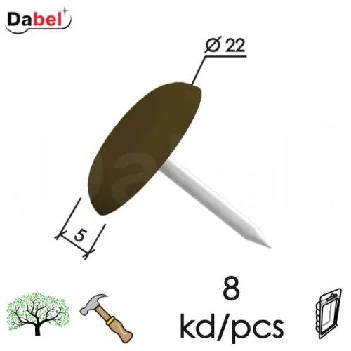 Dabel podloška pvc za nameš ekser fk03 braon fi22 8kom
