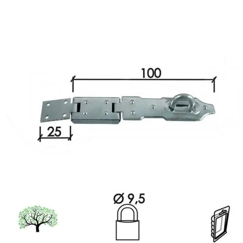 Dabel reza za katanac 101 znb 100/25/fi9,5 mm dsp