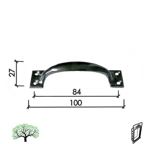 Dabel rukohvat za nameštaj ru5 x100 mm q