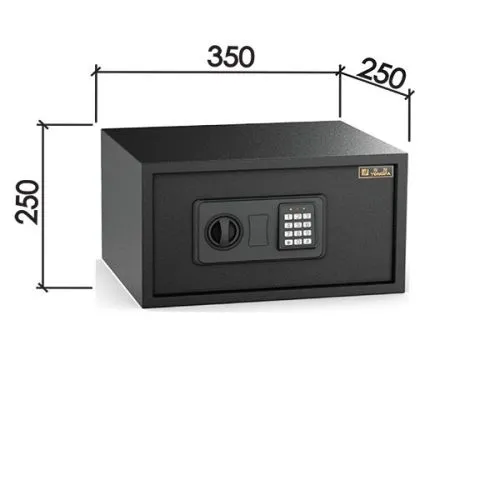 Dabel sef sa šifrom ss1 crna 250x350x200 mm