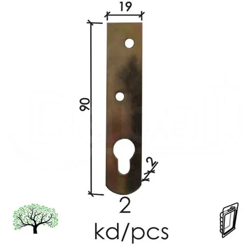 Dabel vezač ravni np16 znž 90 mm (2kom) dsp