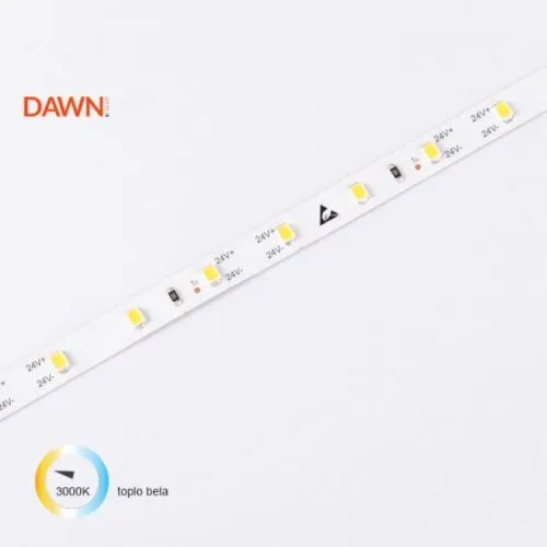 Dawn led traka 24v 4.8w/m 3000k ip20 5m