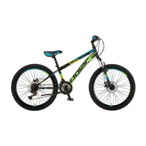 Dečiji bicikl Polar Sonic 24 disk black-blue-green