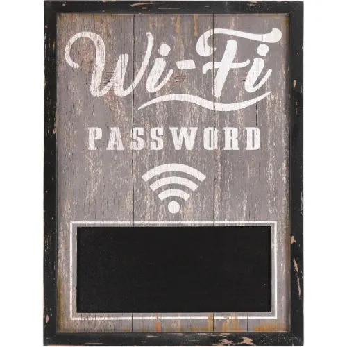 Dekoratvni zidni znak za WiFi password 30x40cm