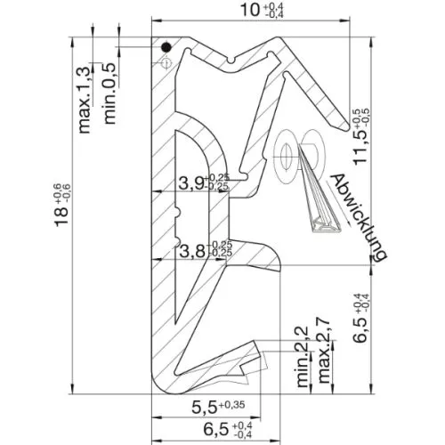 Dihtung guma centralna TPS SP 125 GR siva metar