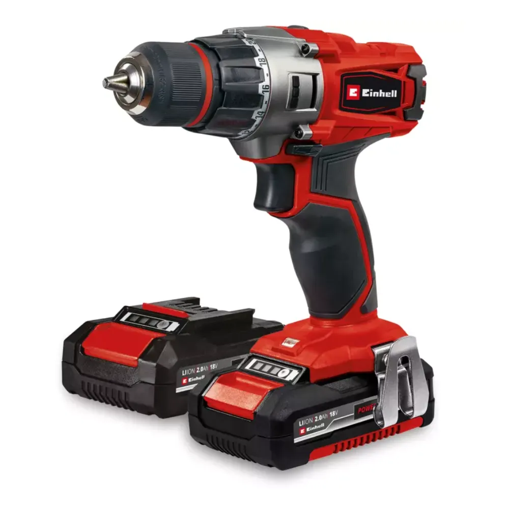 Einhell aku bušilica te-cd 18/2 li 2x02ah set