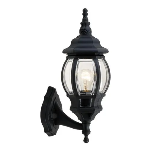 Elmark James lantern upward 1XE27 black IP44