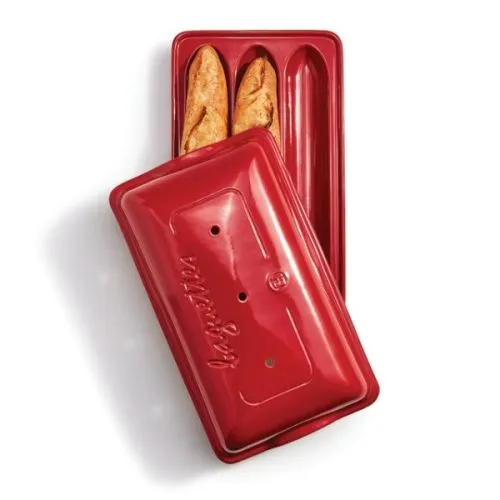 EMILE HENRY kalup za pečenje bageta 40cm, burgundy