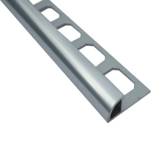 Europrofil Alu ger obli 10mm srebro sjaj 2.7m