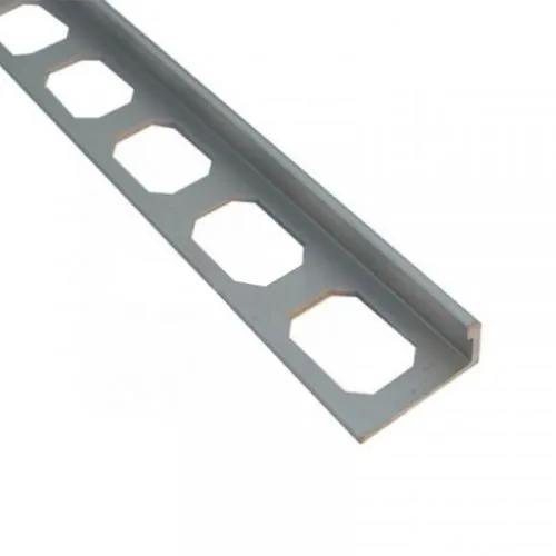 Europrofil Alu ger ravni 10mm srebro sjaj 2.7m
