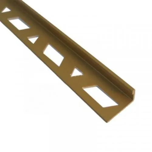 Europrofil Alu ger ravni 10mm zlato mat 2.7m
