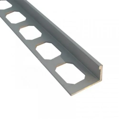 Europrofil Alu ger ravni 12mm srebro mat 2.7m