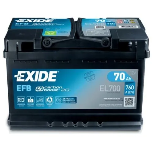 Exide akumulator 12V 70Ah EFB